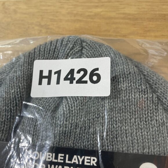 NEW Adidas 2-Pack Performance Fold Beanie Double Layer Warmth Black & Gray - Picture 3 of 3